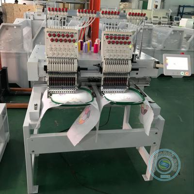 High speed 1202HL 2 head 12 needles embroidery machine