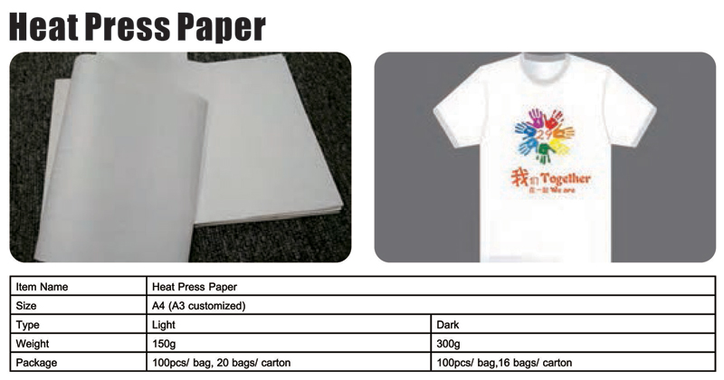 Heat Press Paper
