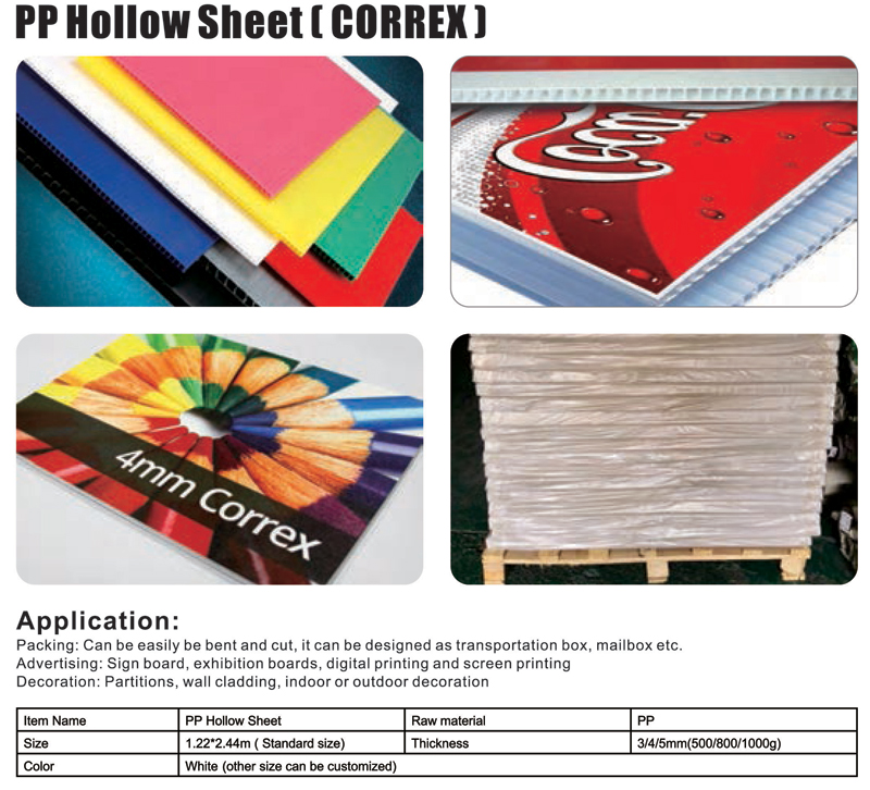 PP Hollow Sheet