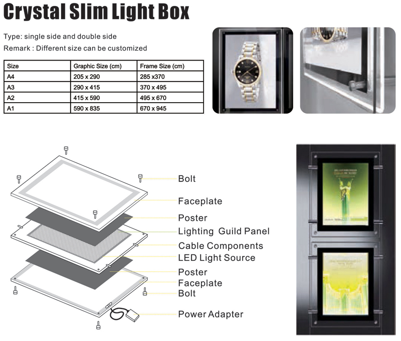 Crystal Slim Light Box